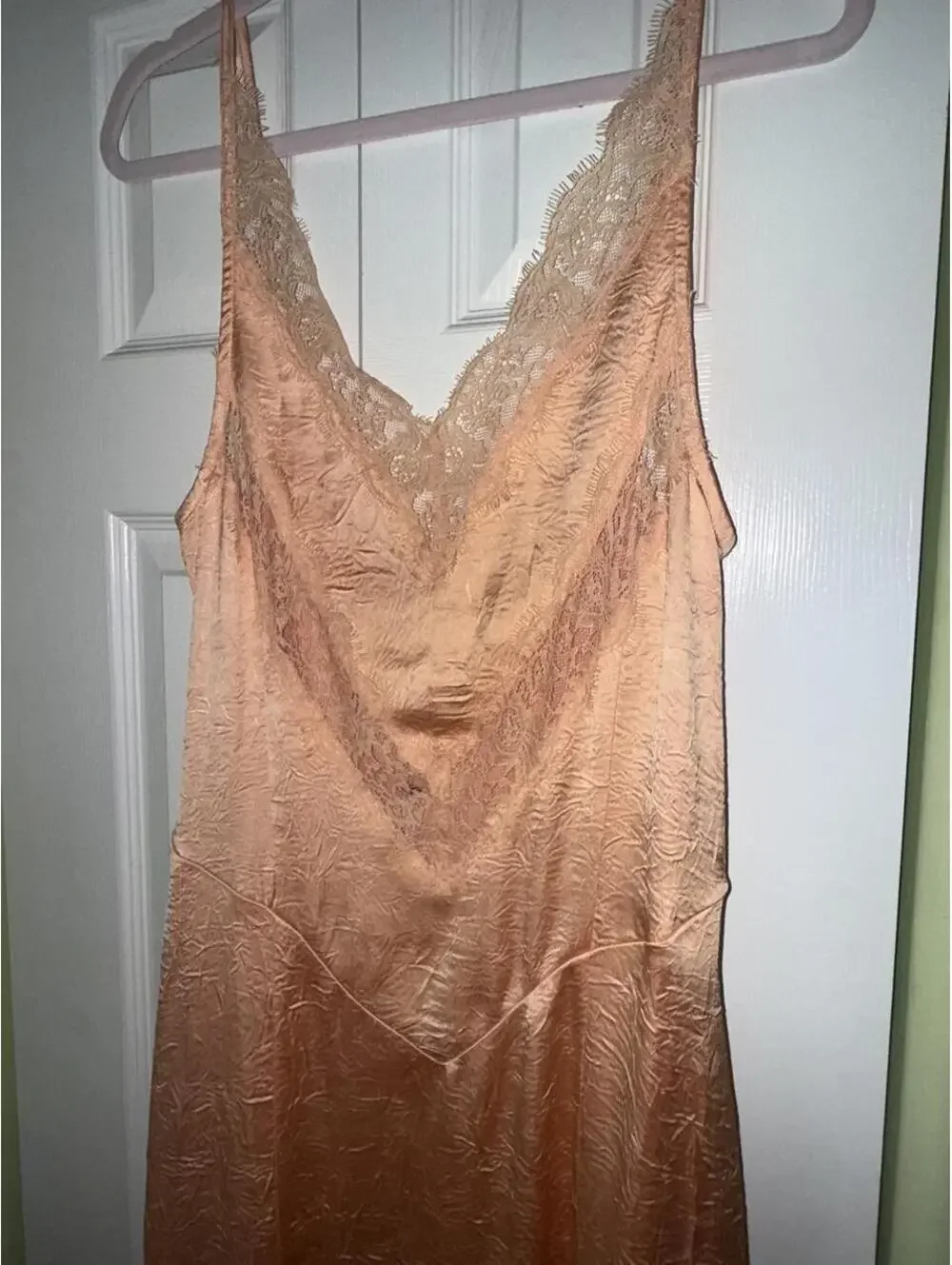 Free People Maybe Forever Maxi Dress in Peach